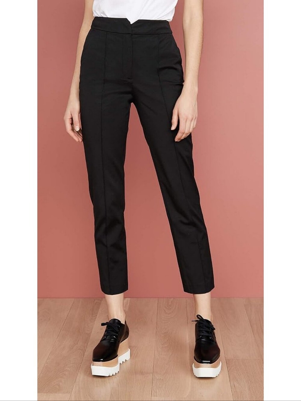 🆕️ Rebecca Taylor Women's Ottoman Notch Suit Pant Black 10 Minimalist Preppy